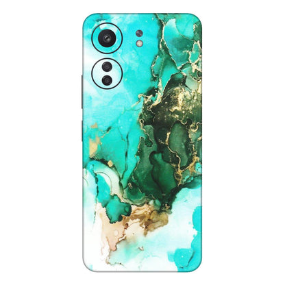Xiaomi Redmi Phone Skins (All Models) - The Blue Gold Marble - Matte Finish (M-124) Redmi 13C