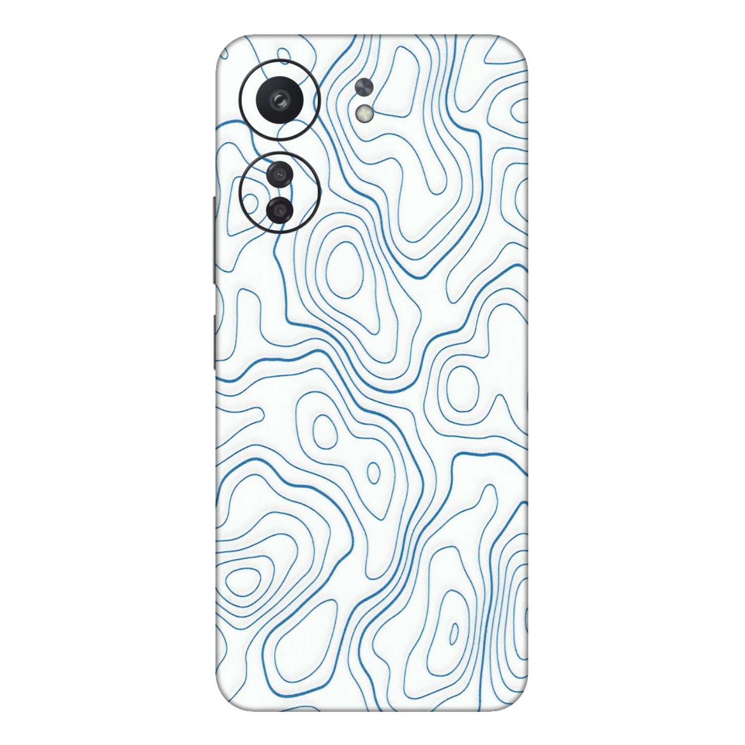 Xiaomi Redmi Phone Skins (All Models) - Blue And White Swirls - Matte Finish (M-139) Redmi 13C