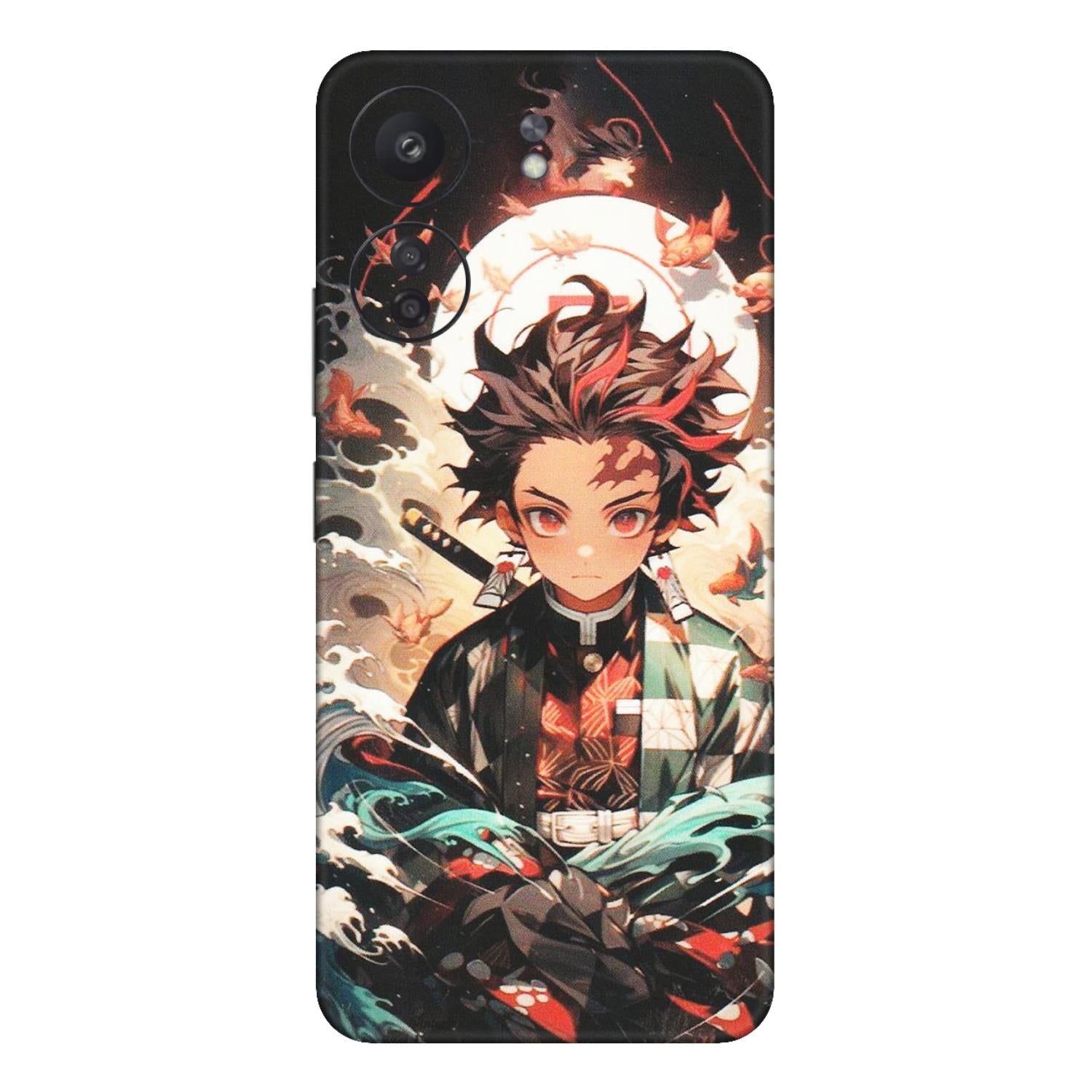 Xiaomi Redmi Phone Skins (All Models) - Tanjiro Demon Slayer Anime - Matte Finish (M-158) Redmi 13C