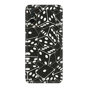 Xiaomi Redmi Phone Skins (All Models) - Big Black Dices - 3D Embossed Finish (L-106) Redmi 9 Power