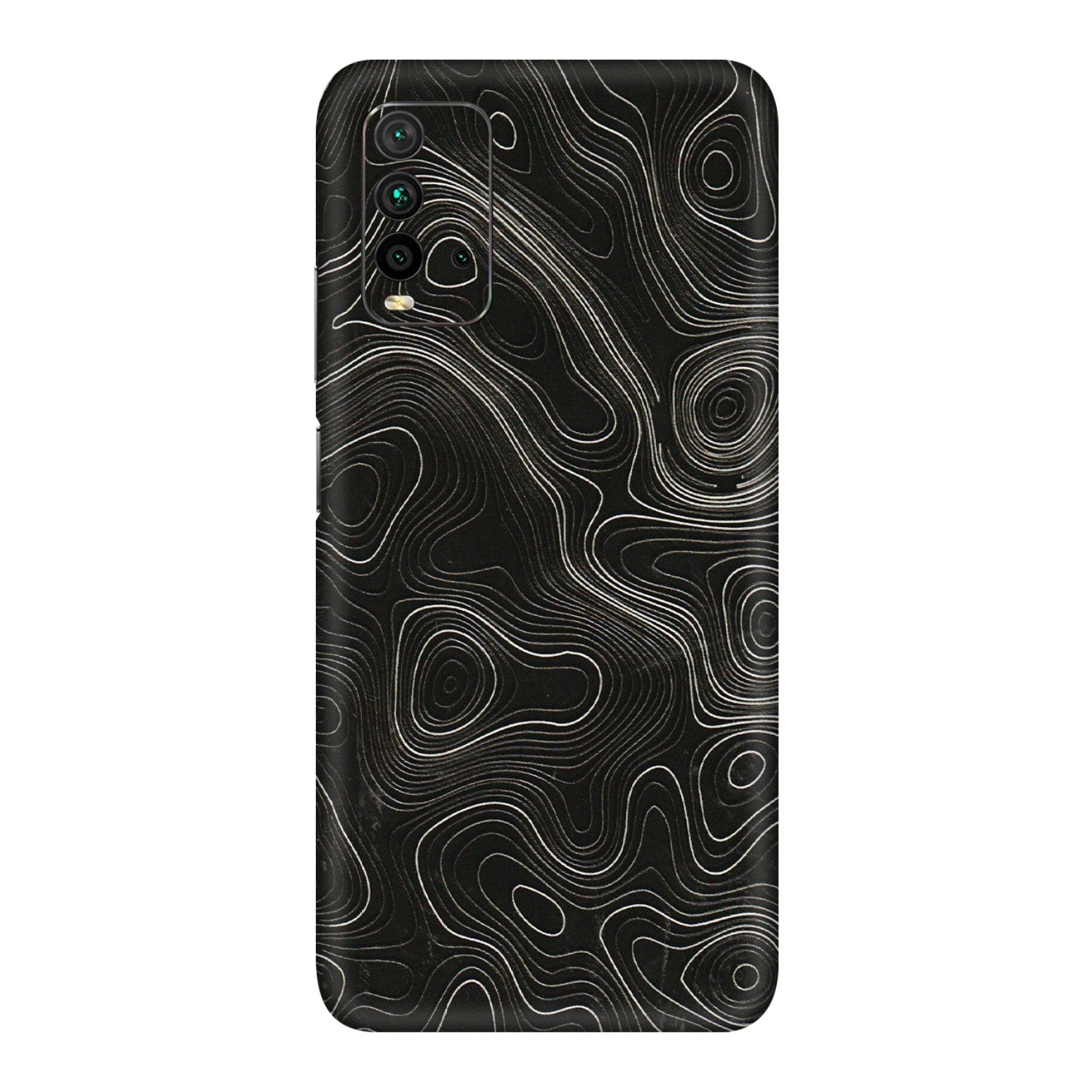 Xiaomi Redmi Phone Skins (All Models) - Black Swirl - 3D Embossed Finish (L-196) Redmi 9 Power