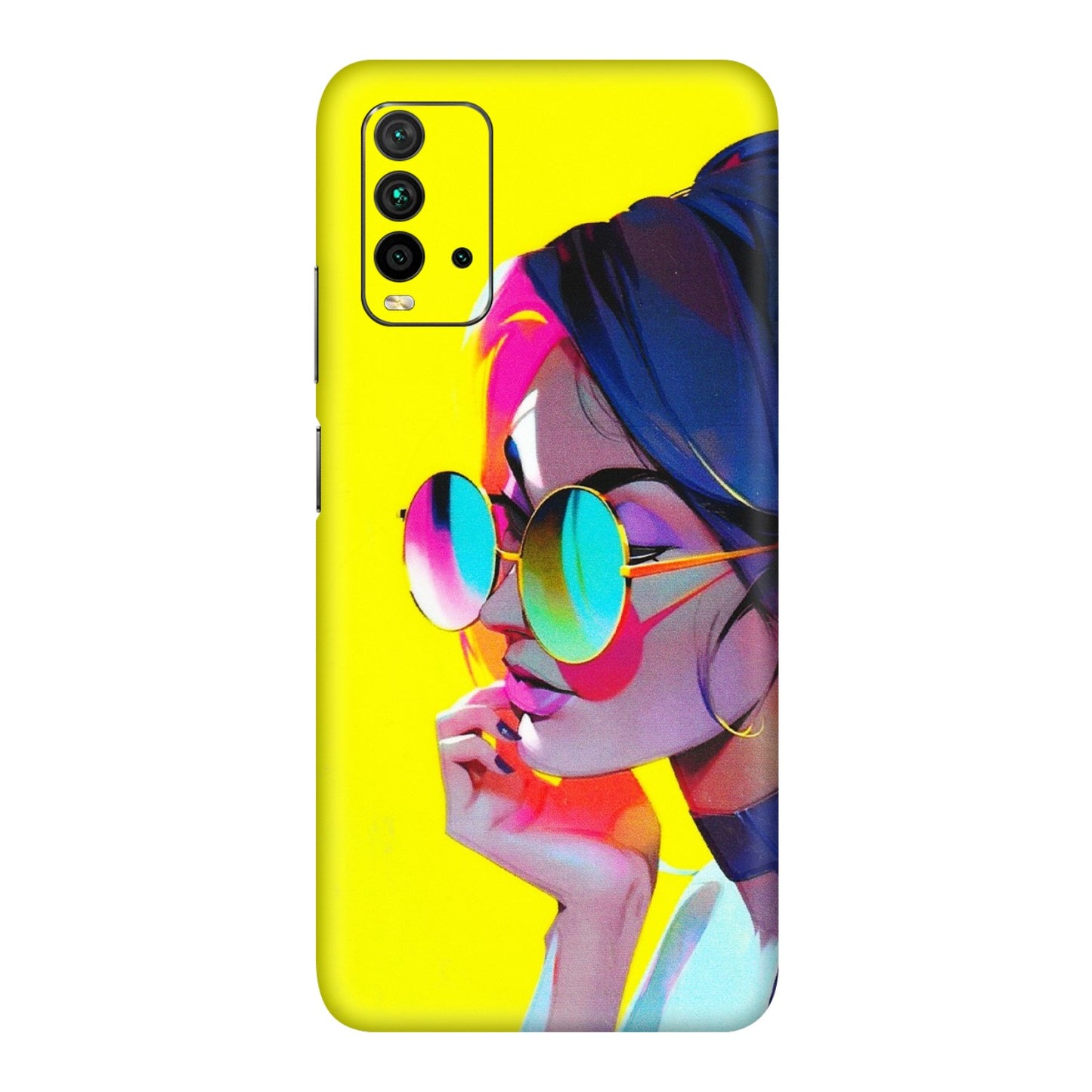 Xiaomi Redmi Phone Skins (All Models) - Bold Stylish Girl - 3D Embossed Finish (L-222) Redmi 9 Power