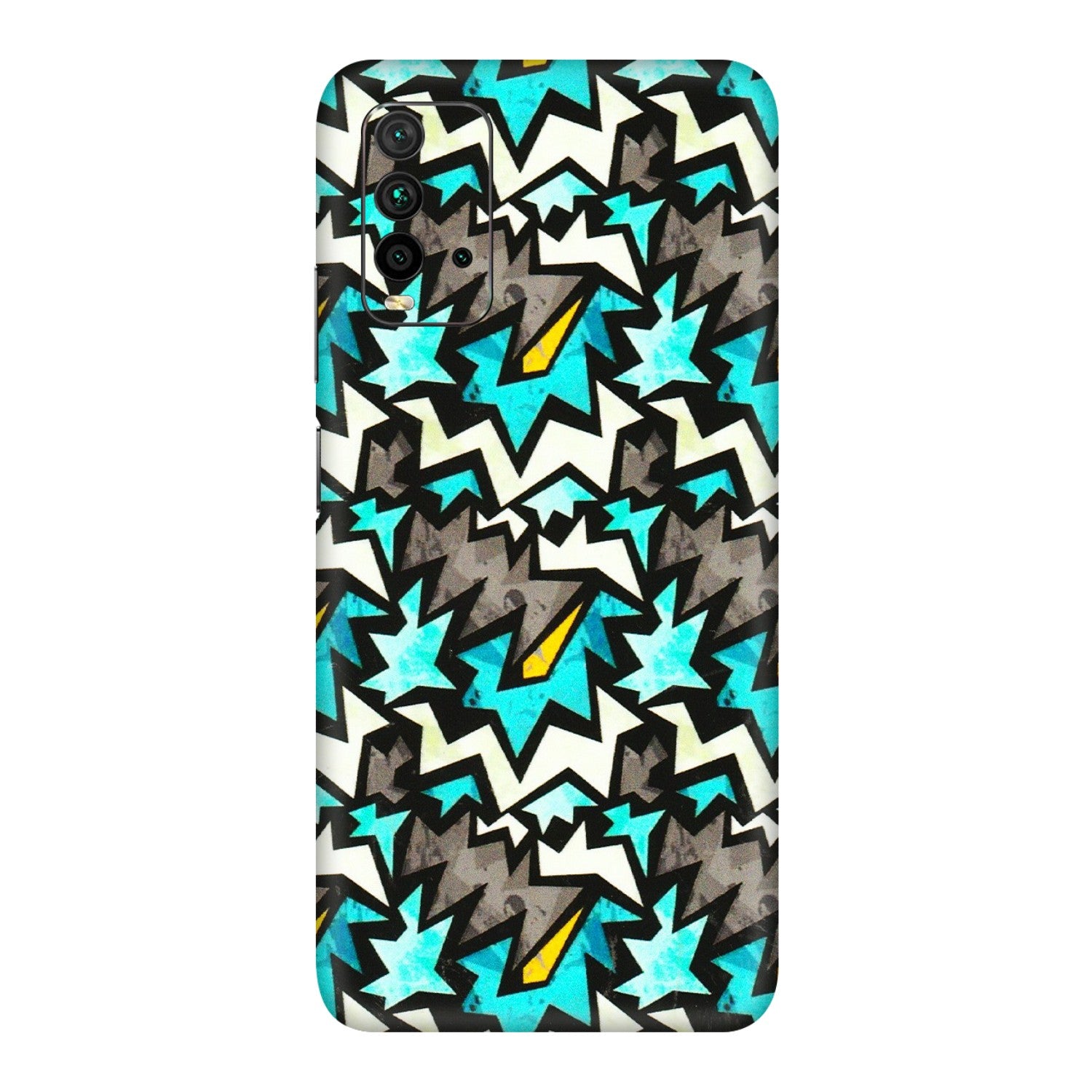 Xiaomi Redmi Phone Skins (All Models) - Funky Zig Zag - 3D Embossed Finish (L-223) Redmi 9 Power