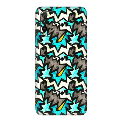 Xiaomi Redmi Phone Skins (All Models) - Funky Zig Zag - 3D Embossed Finish (L-223) Redmi 9 Power