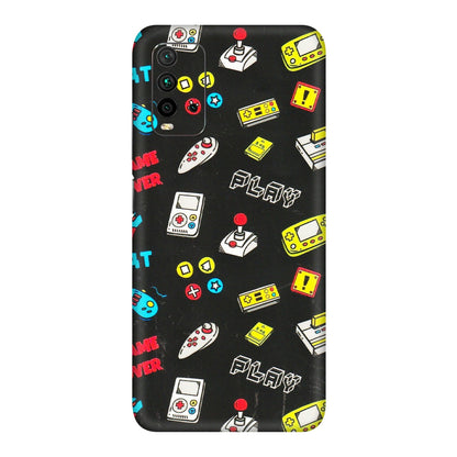 Xiaomi Redmi Phone Skins (All Models) - Gaming Doodles - 3D Embossed Finish (L-224) Redmi 9 Power