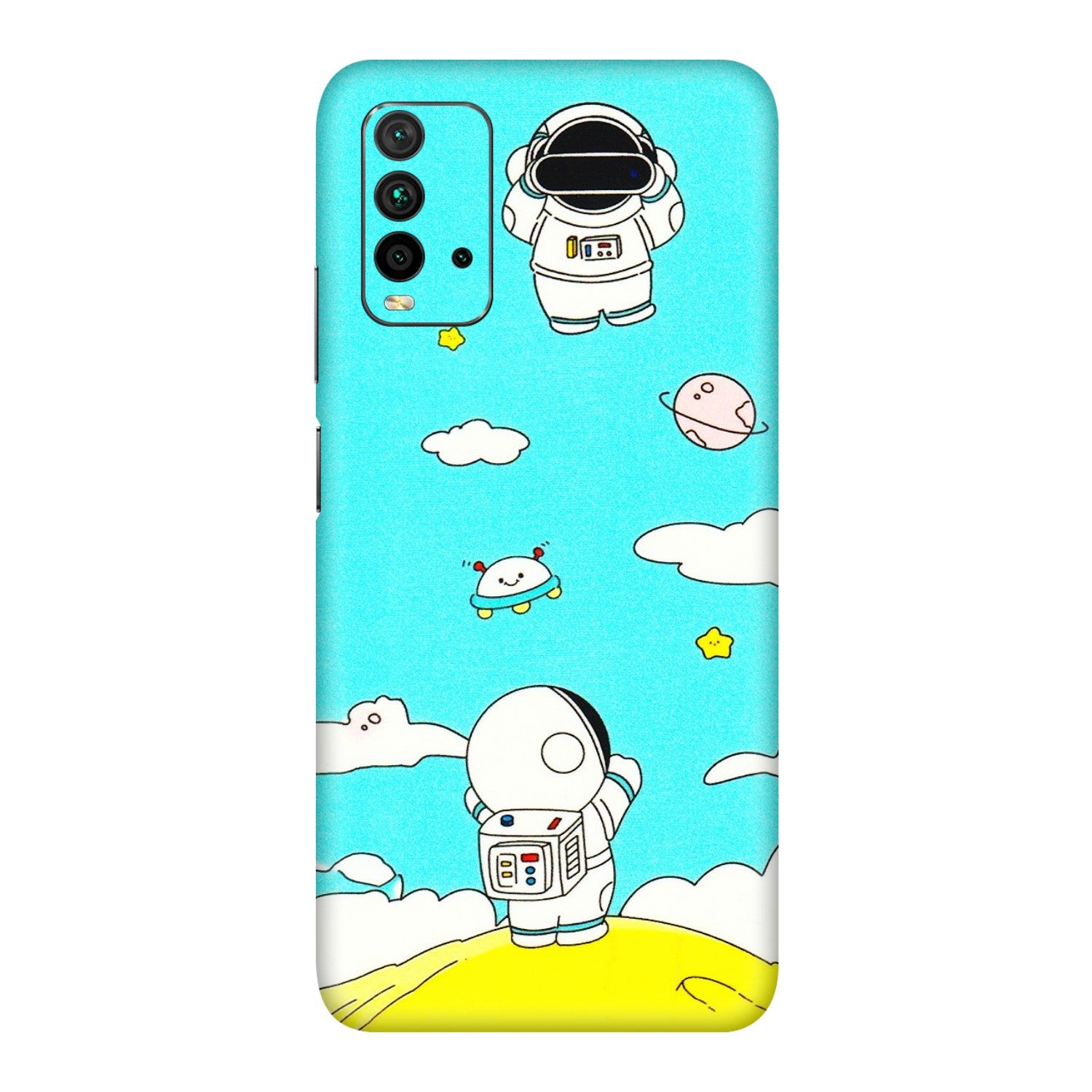 Xiaomi Redmi Phone Skins (All Models) - Blue Skies Astro Float - 3D Embossed Finish (L-230) Redmi 9 Power