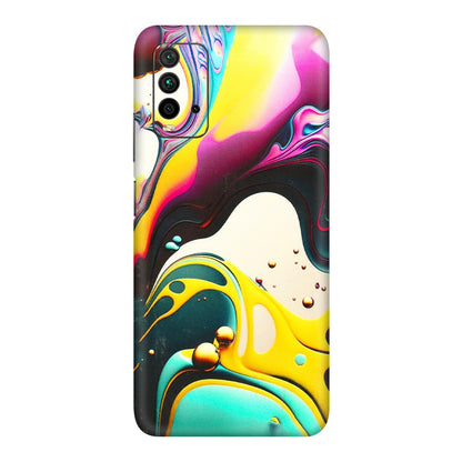 Xiaomi Redmi Phone Skins (All Models) - Multicolor Abstract pattern - 3D Embossed Finish (L-254) Redmi 9 Power
