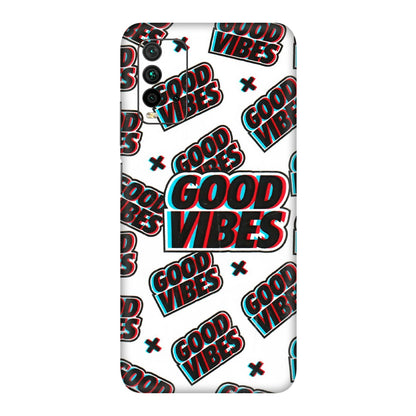 Xiaomi Redmi Phone Skins (All Models) - Good Vibes - 3D Embossed Finish (L-282) Redmi 9 Power
