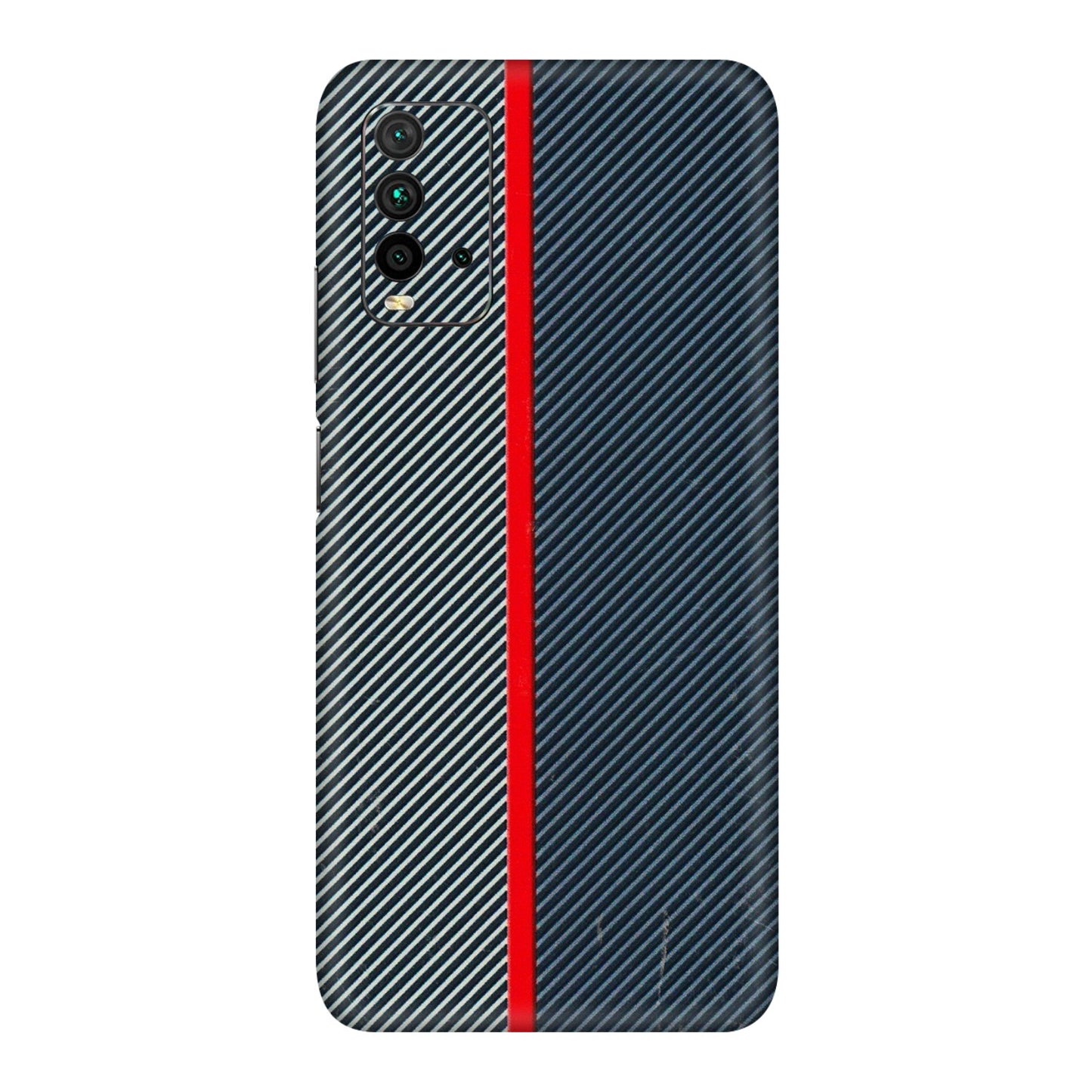 Xiaomi Redmi Phone Skins (All Models) - Blue Sober Lines - 3D Embossed Finish (L-305) Redmi 9 Power