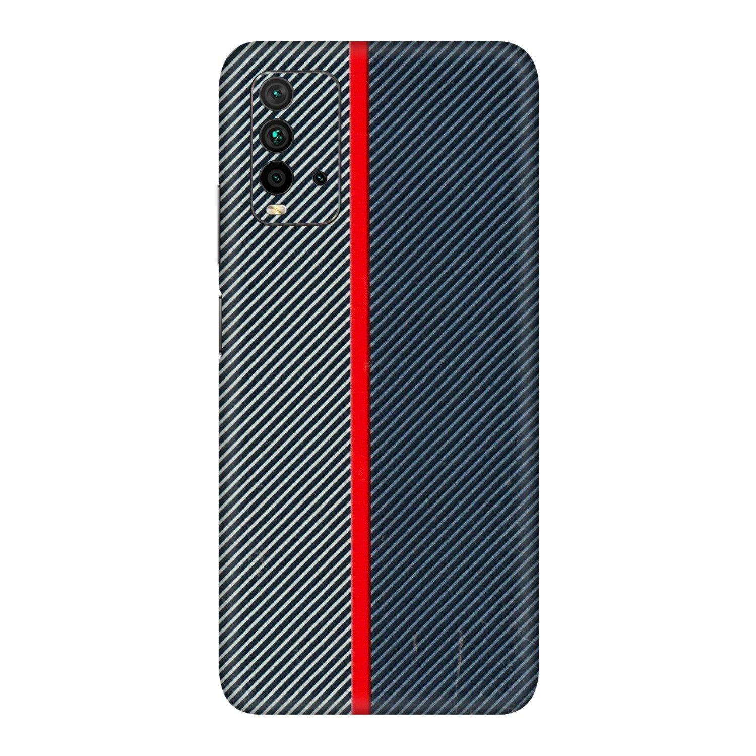 Xiaomi Redmi Phone Skins (All Models) - Blue Sober Lines - 3D Embossed Finish (L-305) Redmi 9 Power