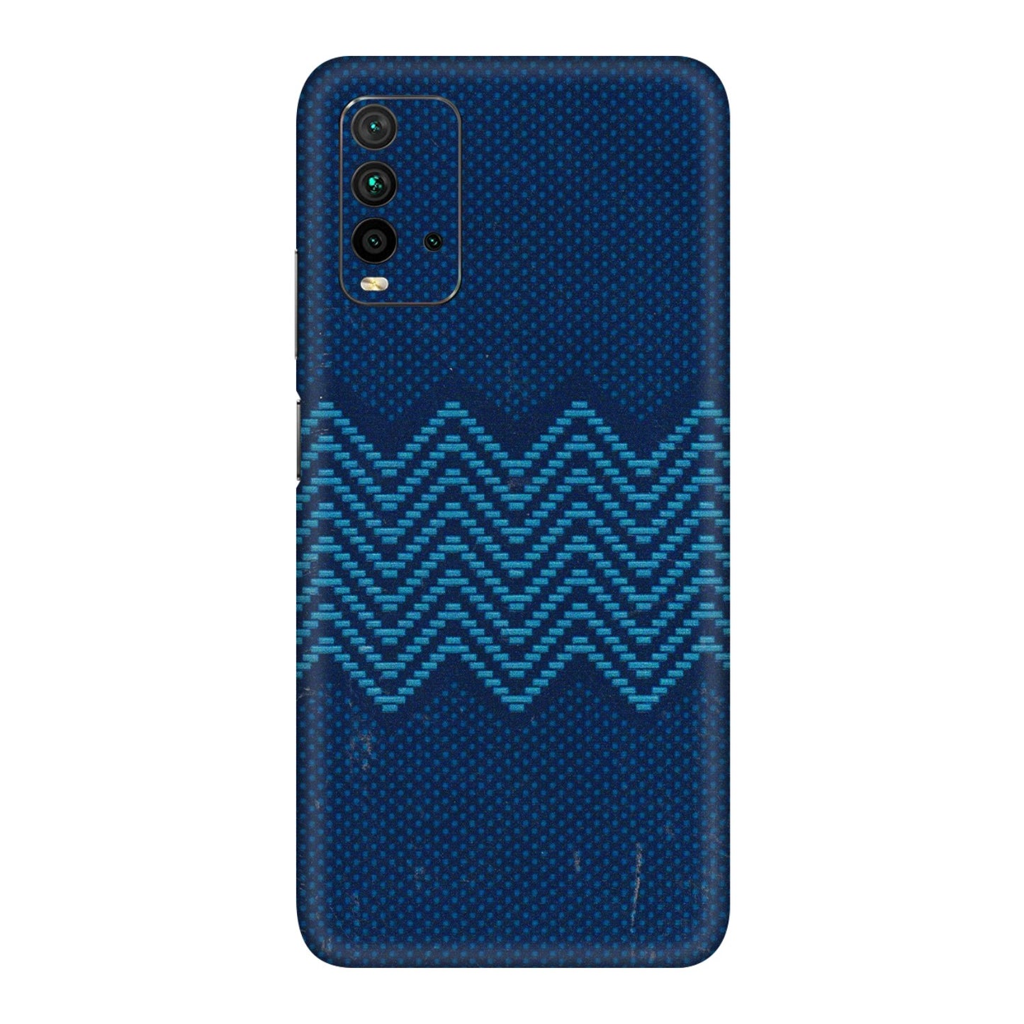 Xiaomi Redmi Phone Skins (All Models) - Blue Sober Waves - 3D Embossed Finish (L-306) Redmi 9 Power