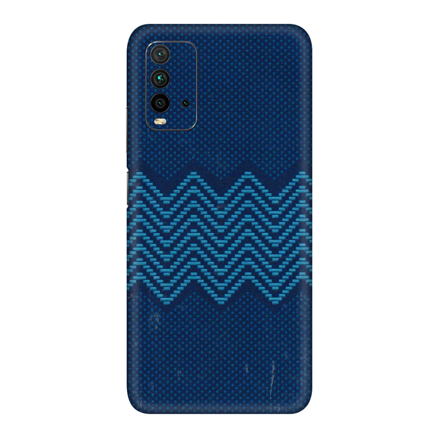 Xiaomi Redmi Phone Skins (All Models) - Blue Sober Waves - 3D Embossed Finish (L-306) Redmi 9 Power
