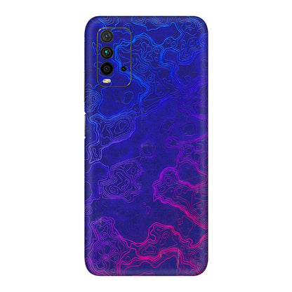 Xiaomi Redmi Phone Skins (All Models) - Purple Ripples Swirl - 3D Embossed Finish (L-314) Redmi 9 Power