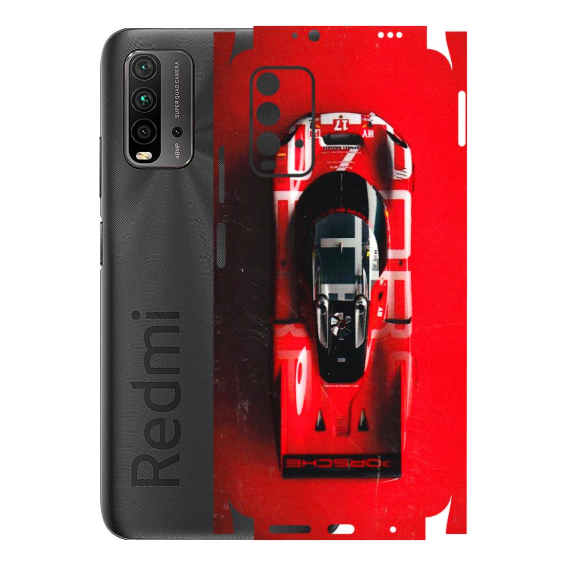 Xiaomi Redmi Phone Skins (All Models) - Red Porsche Car Logo - 3D Embossed Finish (L-315) Redmi 9 Power