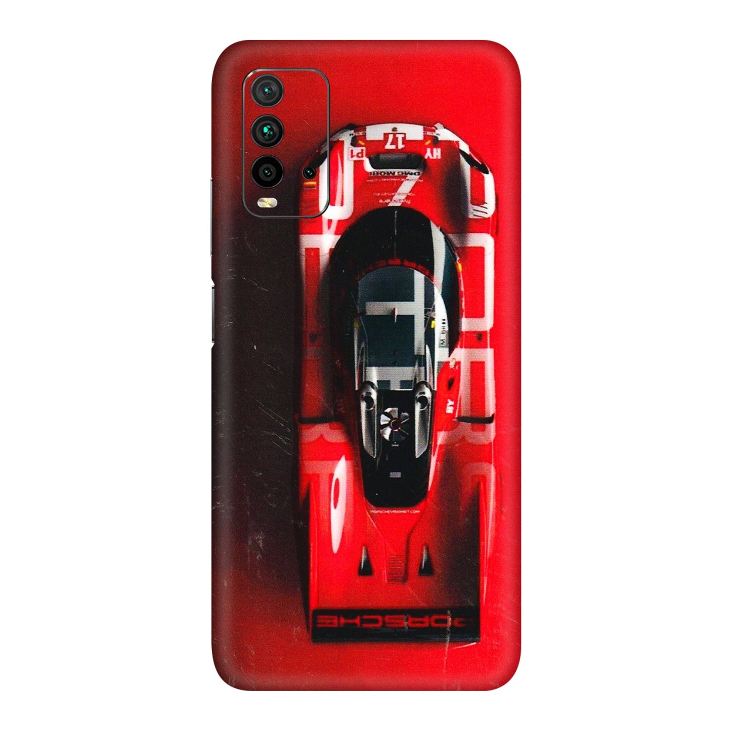 Xiaomi Redmi Phone Skins (All Models) - Red Porsche Car Logo - 3D Embossed Finish (L-315) Redmi 9 Power