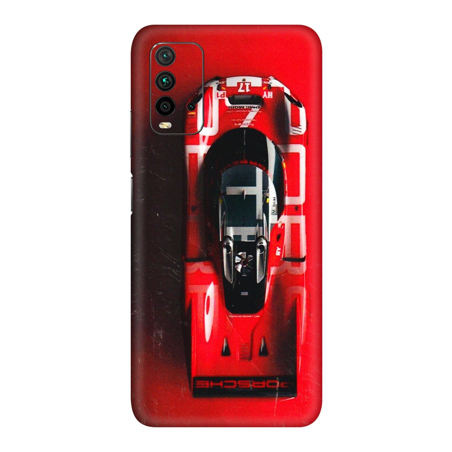 Xiaomi Redmi Phone Skins (All Models) - Red Porsche Car Logo - 3D Embossed Finish (L-315) Redmi 9 Power