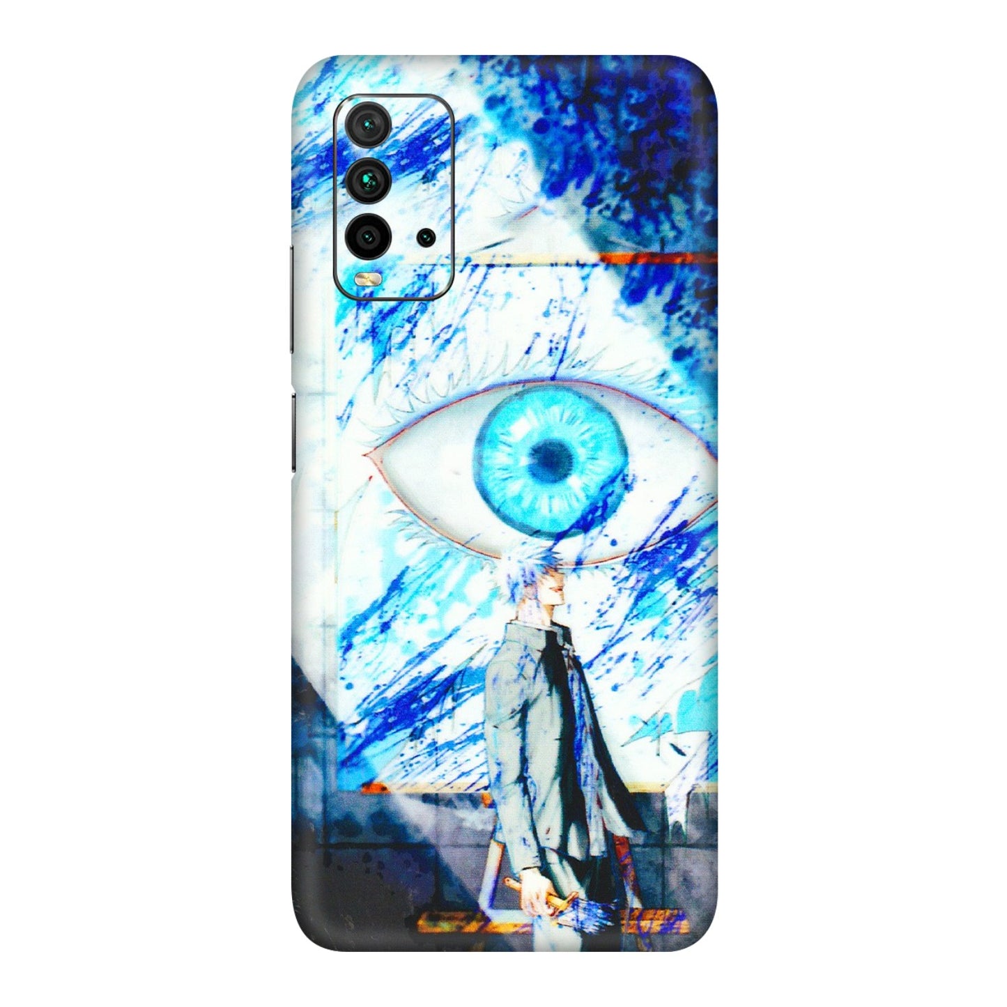 Xiaomi Redmi Phone Skins (All Models) - Anime Sea Blue Eye - 3D Embossed Finish (L-318) Redmi 9 Power