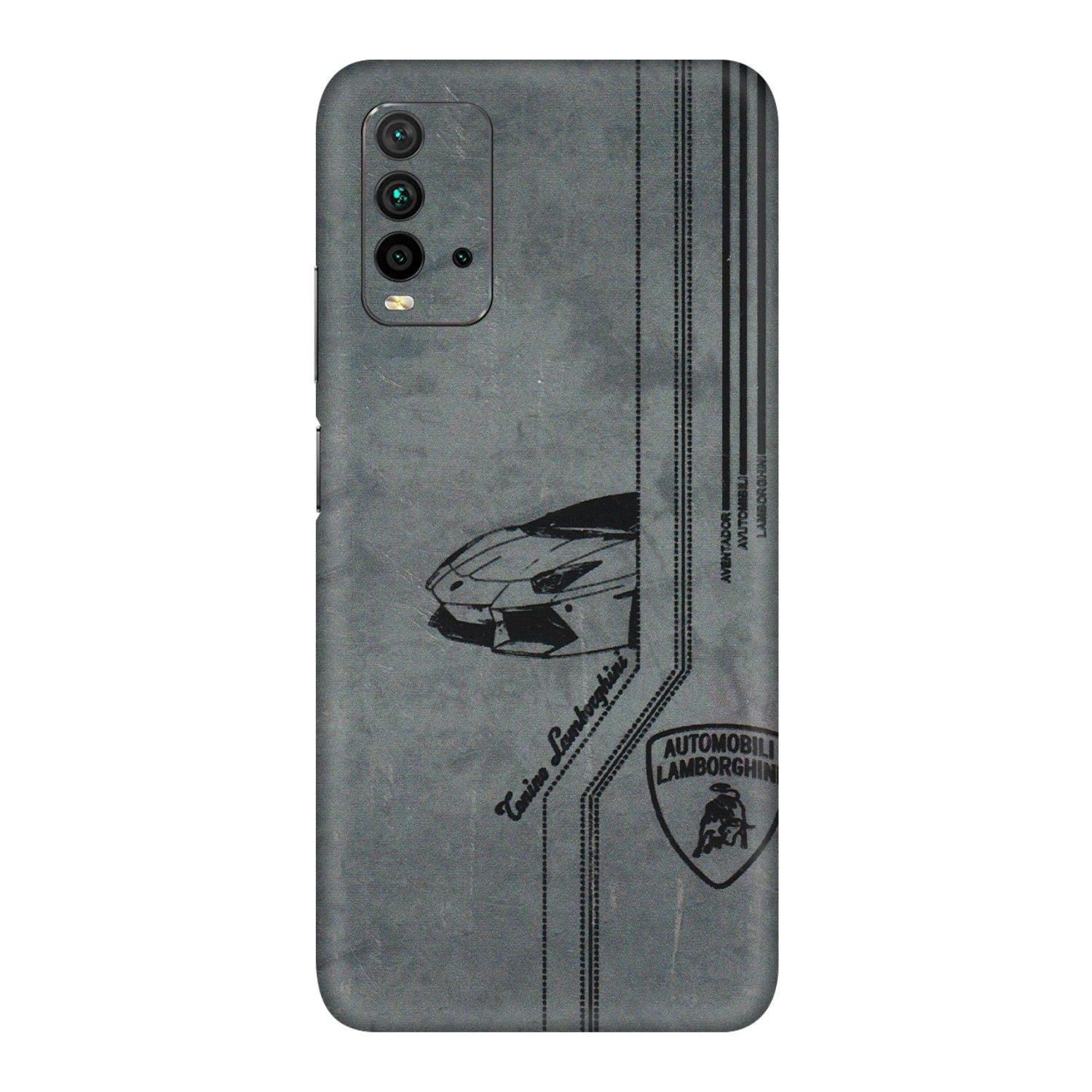 Xiaomi Redmi Phone Skins (All Models) - New Lamborgini Aventador - 3D Embossed Finish (L-321) Redmi 9 Power
