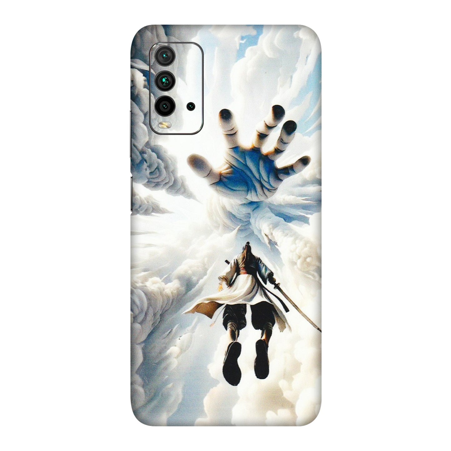 Xiaomi Redmi Phone Skins (All Models) - Big Hand With Monkey King - 3D Embossed Finish (L-323) Redmi 9 Power