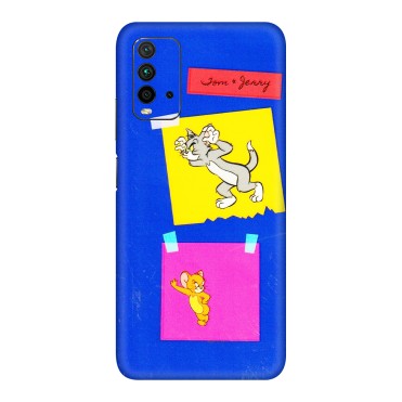 Xiaomi Redmi Phone Skins (All Models) - Tom N Jerry Sticky Notes - 3D Embossed Finish (L-88) Redmi 9 Power