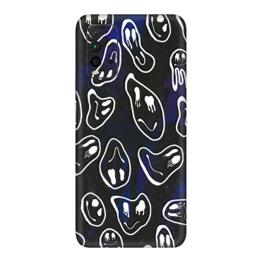 Xiaomi Redmi Phone Skins (All Models) - Distorted Smileys - 3D Embossed Finish (L-92) Redmi 9 Power