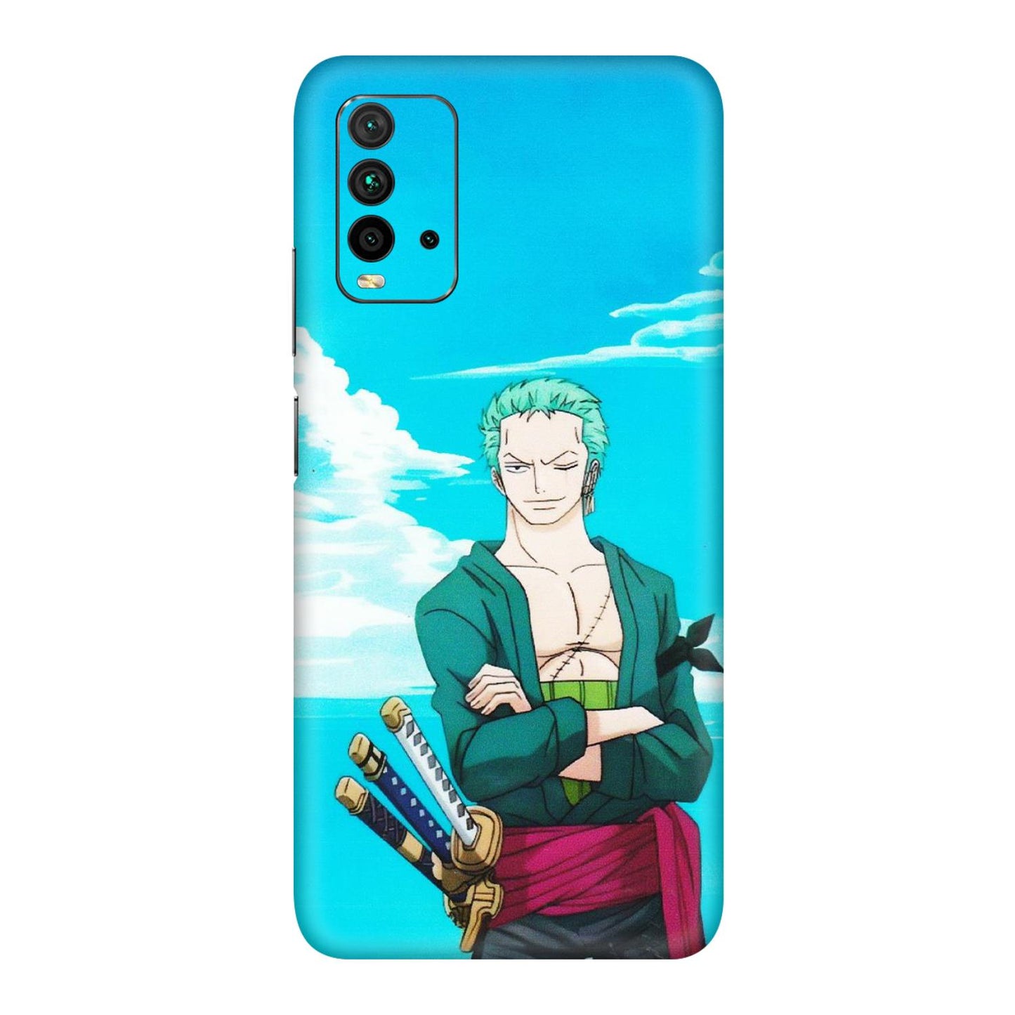 Xiaomi Redmi Phone Skins (All Models) - Cool Swordman Zoro Anime - Matte Finish (M-143) Redmi 9 Power