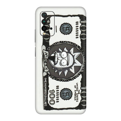 Xiaomi Redmi Phone Skins (All Models) - Rick And Morty Hundred Dollar Anime - Matte Finish (M-161) Redmi 9 Power