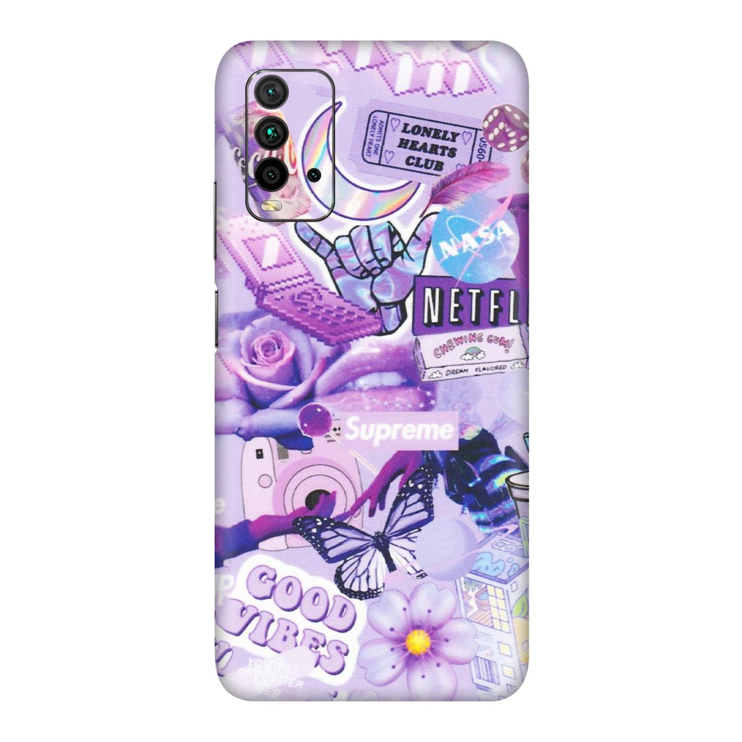 Xiaomi Redmi Phone Skins (All Models) - Supreme Purple Magic - Matte Finish (M-88) Redmi 9 Power