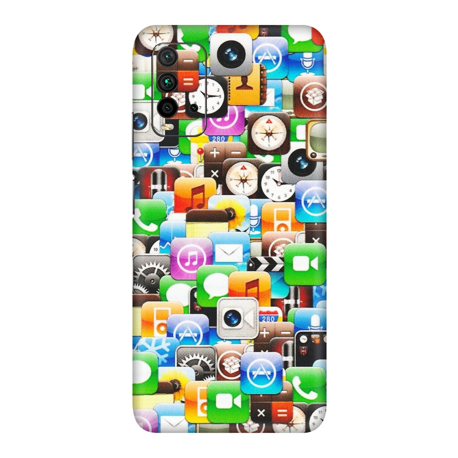 Xiaomi Redmi Phone Skins (All Models) - All Apple Icons - Matte Finish (M-93) Redmi 9 Power