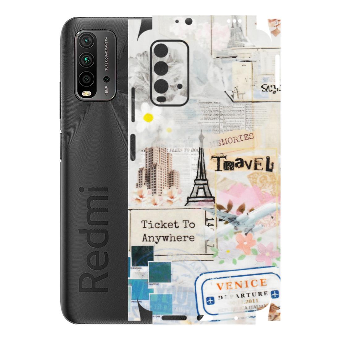 Xiaomi Redmi Phone Skins (All Models) - Travel Memories - Transparent Finish (T-09) Redmi 9 Power