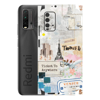 Xiaomi Redmi Phone Skins (All Models) - Travel Memories - Transparent Finish (T-09) Redmi 9 Power