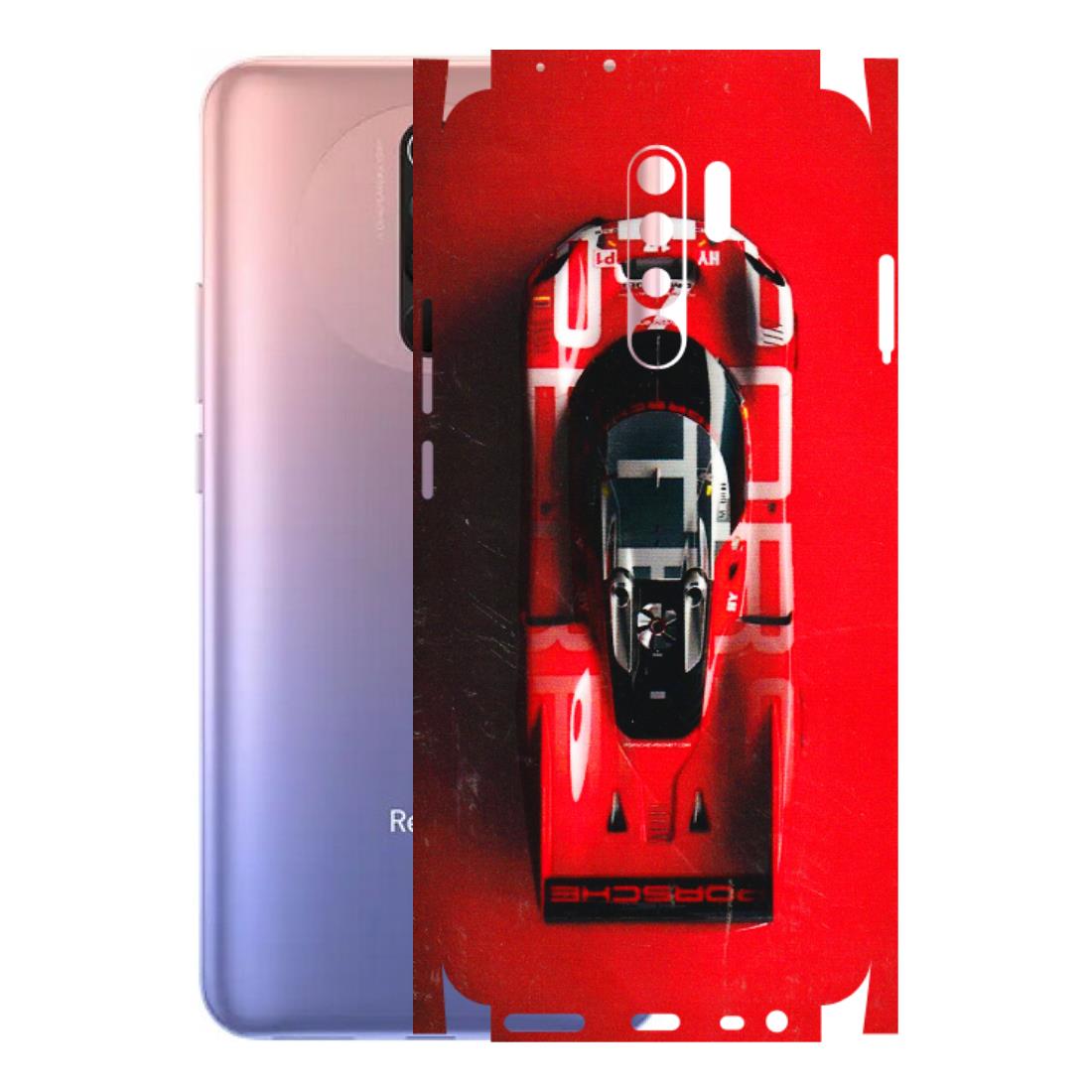 Xiaomi Redmi Phone Skins (All Models) - Red Porsche Car Logo - 3D Embossed Finish (L-315) Redmi 9 Prime