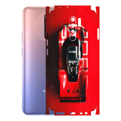 Xiaomi Redmi Phone Skins (All Models) - Red Porsche Car Logo - 3D Embossed Finish (L-315) Redmi 9 Prime