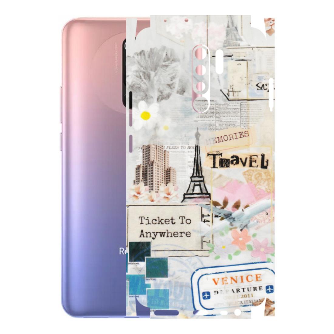 Xiaomi Redmi Phone Skins (All Models) - Travel Memories - Transparent Finish (T-09) Redmi 9 Prime