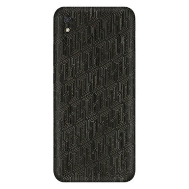 Xiaomi Redmi Phone Skins (All Models) - Black Abstract Pattern - 3D Embossed Finish (L-117) Redmi 9i