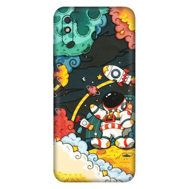 Xiaomi Redmi Phone Skins (All Models) - Astronauts & Spaceship - 3D Embossed Finish (L-145) Redmi 9i