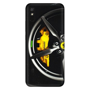 Xiaomi Redmi Phone Skins (All Models) - Ferrari Wheel Alloy - 3D Embossed Finish (L-173) Redmi 9i