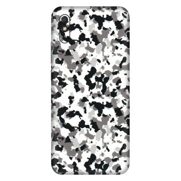 Xiaomi Redmi Phone Skins (All Models) - White Black Camouflage - 3D Embossed Finish (L-18) Redmi 9i