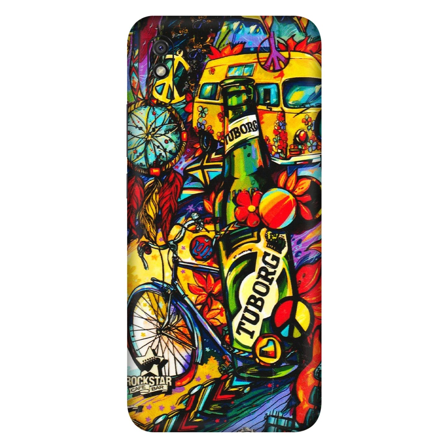 Xiaomi Redmi Phone Skins (All Models) - Cool Beer Bottle - 3D Embossed Finish (L-193) Redmi 9i