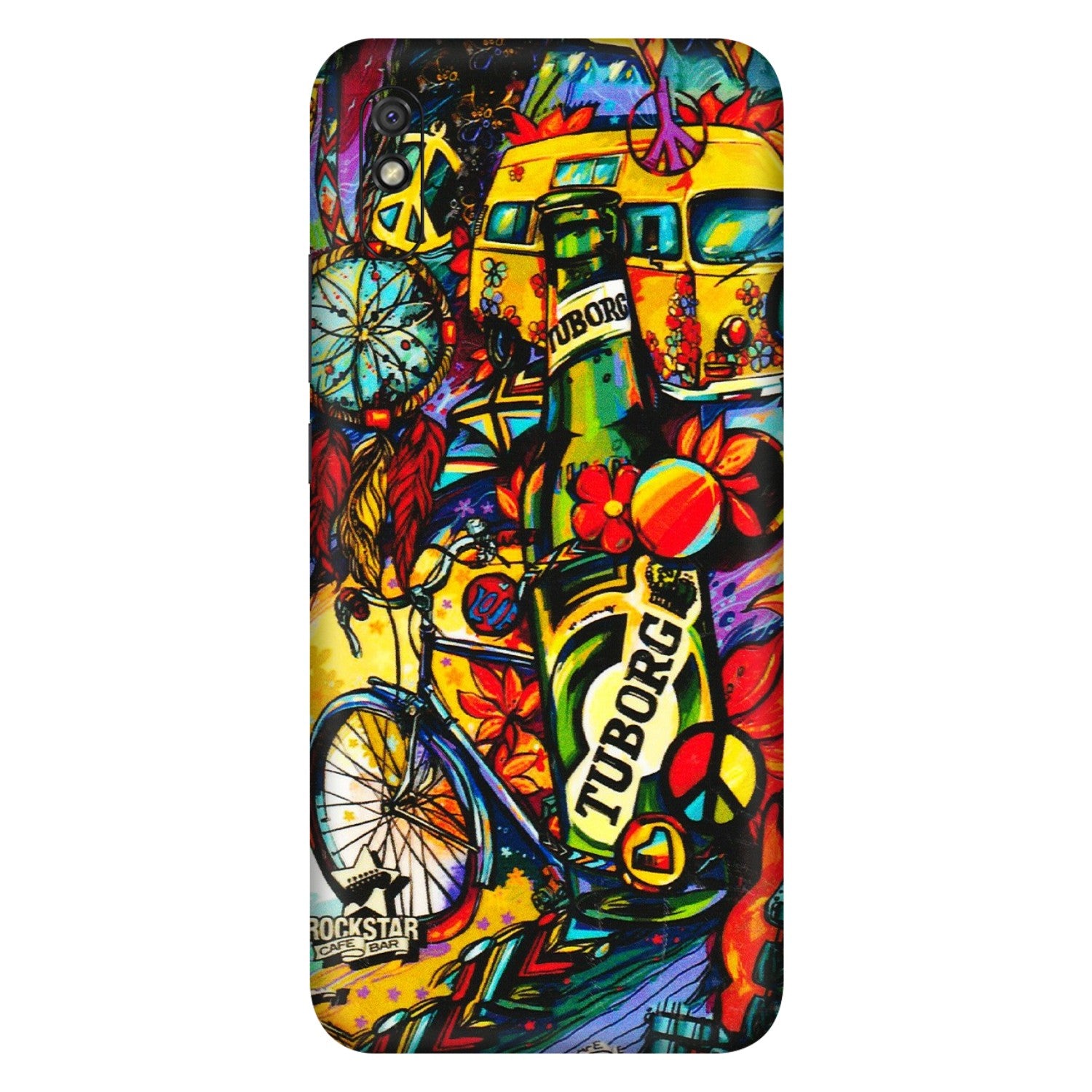 Xiaomi Redmi Phone Skins (All Models) - Cool Beer Bottle - 3D Embossed Finish (L-193) Redmi 9i