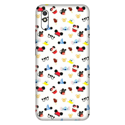 Xiaomi Redmi Phone Skins (All Models) - Minnie Mouse & Donald Doodles s - 3D Embossed Finish (L-194) Redmi 9i