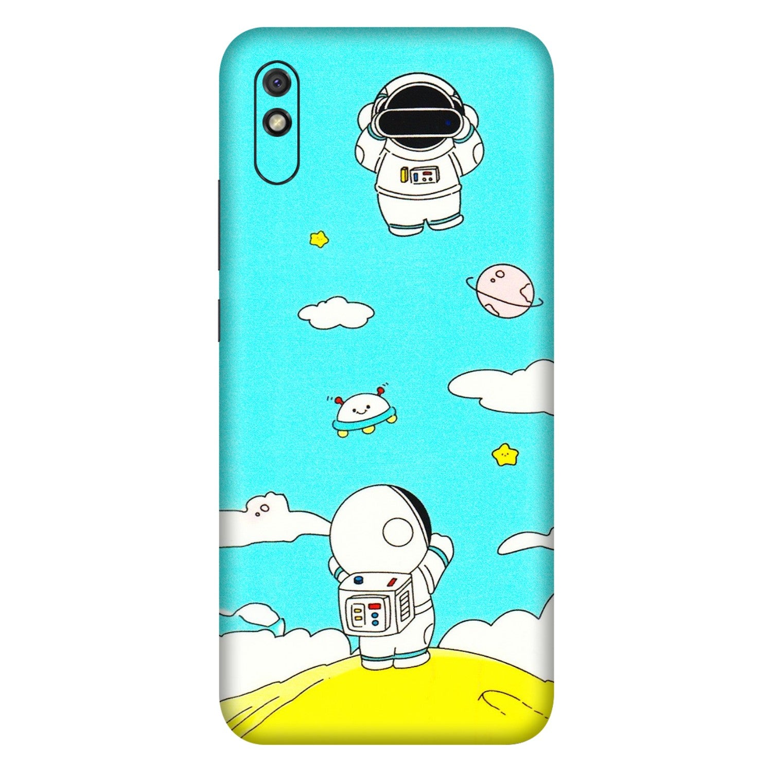 Xiaomi Redmi Phone Skins (All Models) - Blue Skies Astro Float - 3D Embossed Finish (L-230) Redmi 9i