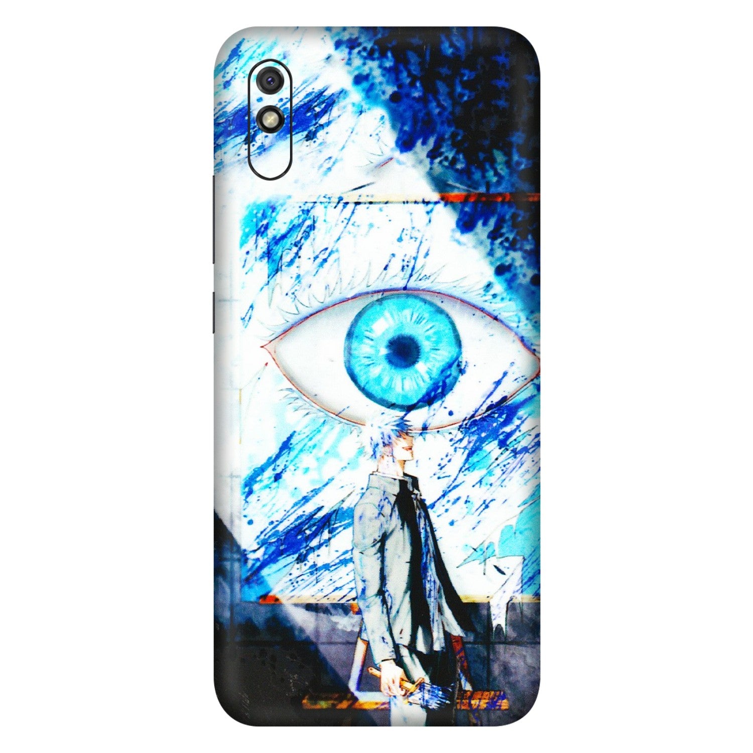 Xiaomi Redmi Phone Skins (All Models) - Gojo Satoru evil eye - 3D Embossed Finish (L-239) Redmi 9i