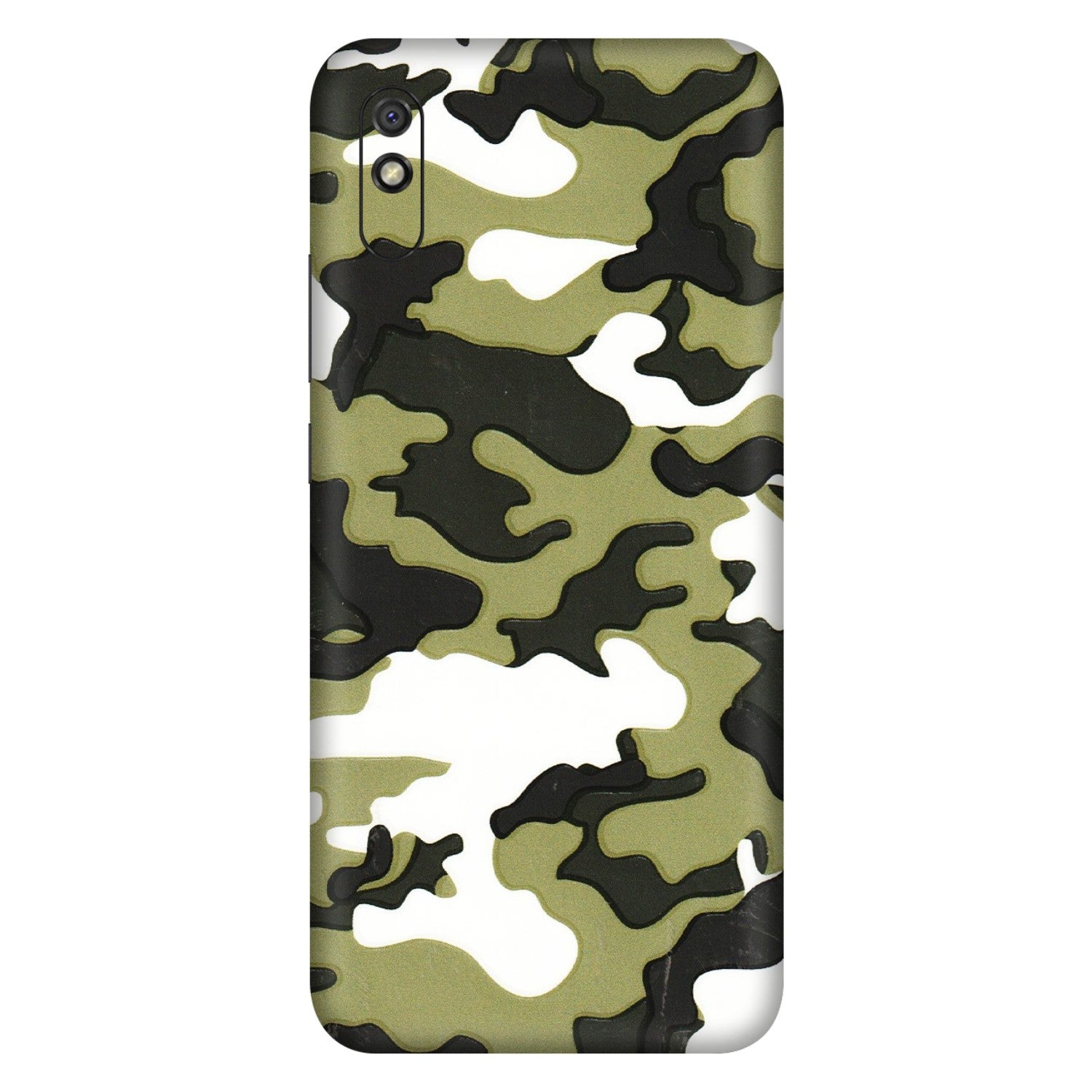 Xiaomi Redmi Phone Skins (All Models) - Camouflages White And Green - 3D Embossed Finish (L-243) Redmi 9i
