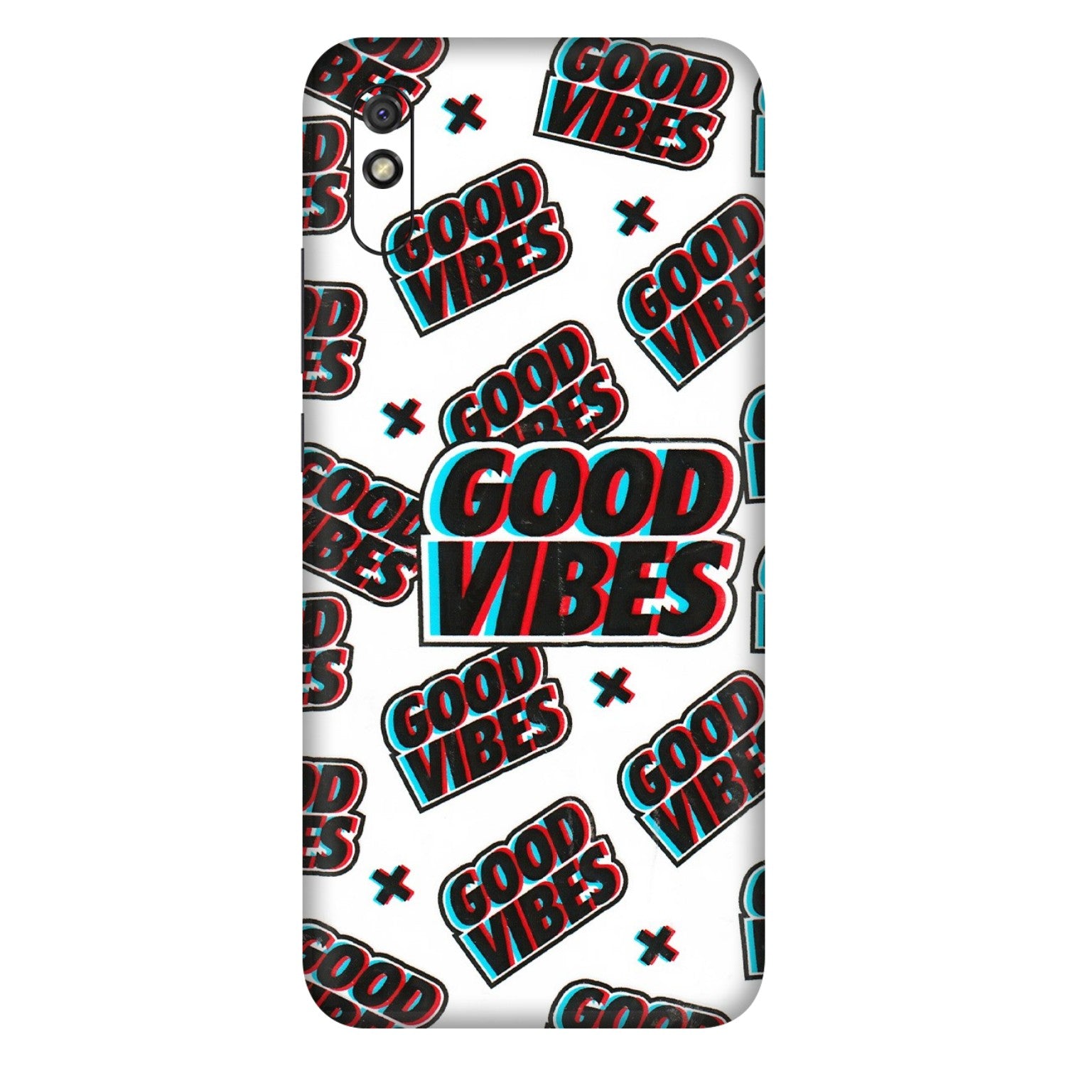 Xiaomi Redmi Phone Skins (All Models) - Good Vibes - 3D Embossed Finish (L-282) Redmi 9i