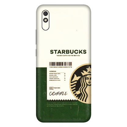 Xiaomi Redmi Phone Skins (All Models) - Starbucks Barcode - 3D Embossed Finish (L-308) Redmi 9i