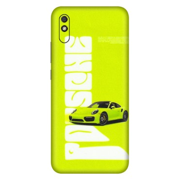 Xiaomi Redmi Phone Skins (All Models) - Lime Green Porche - 3D Embossed Finish (L-30) Redmi 9i