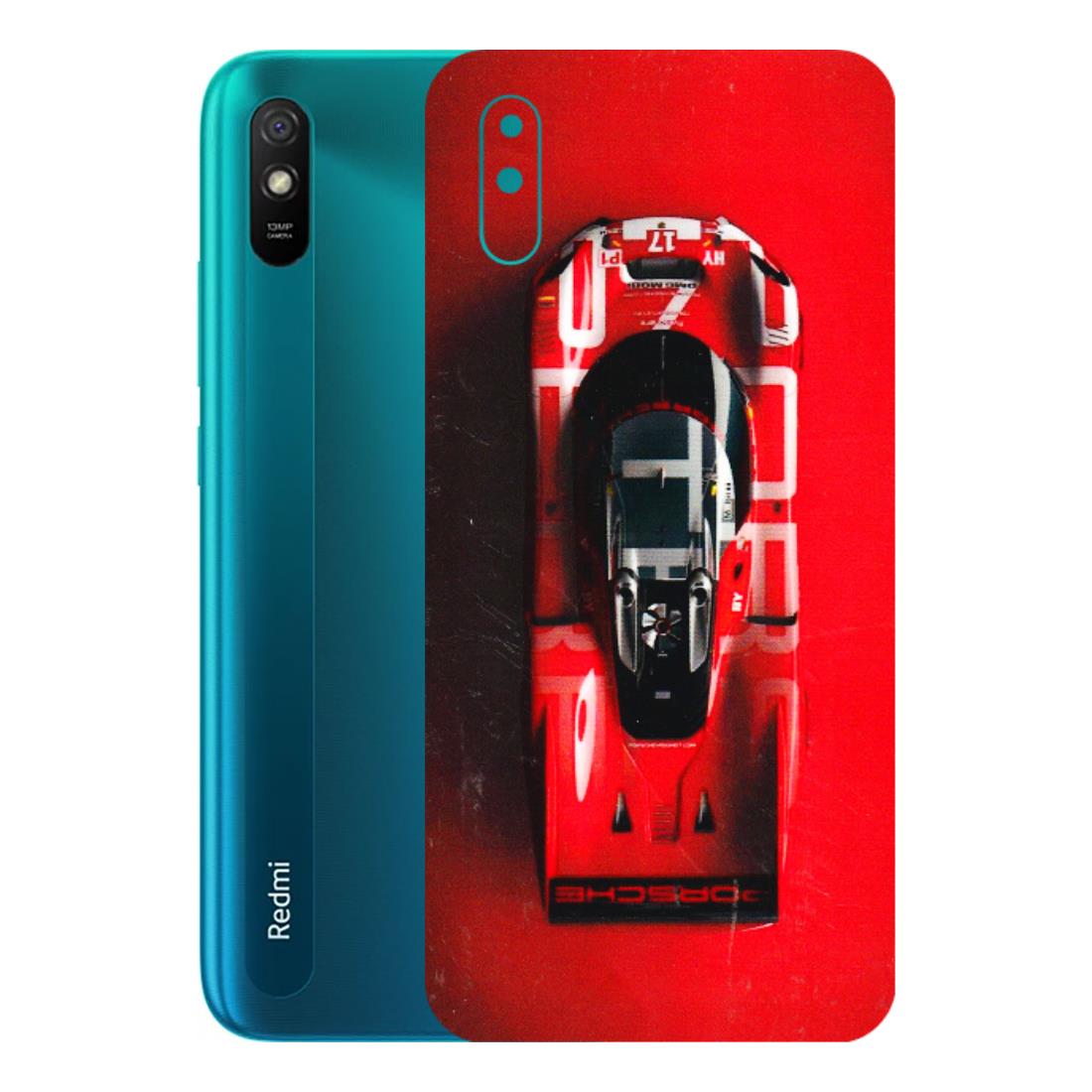 Xiaomi Redmi Phone Skins (All Models) - Red Porsche Car Logo - 3D Embossed Finish (L-315) Redmi 9i