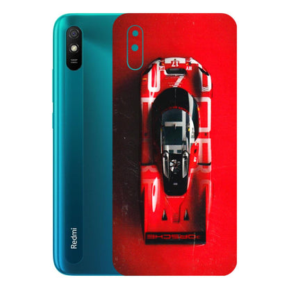 Xiaomi Redmi Phone Skins (All Models) - Red Porsche Car Logo - 3D Embossed Finish (L-315) Redmi 9i