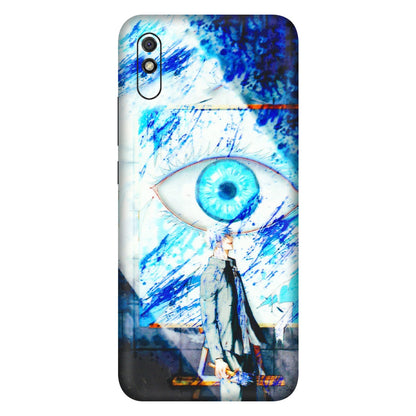Xiaomi Redmi Phone Skins (All Models) - Anime Sea Blue Eye - 3D Embossed Finish (L-318) Redmi 9i